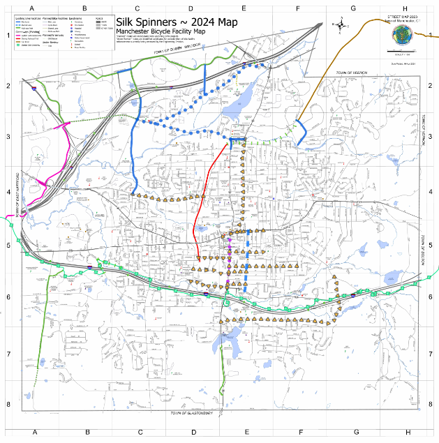 Silk Spinners Bicycle Facility Map image