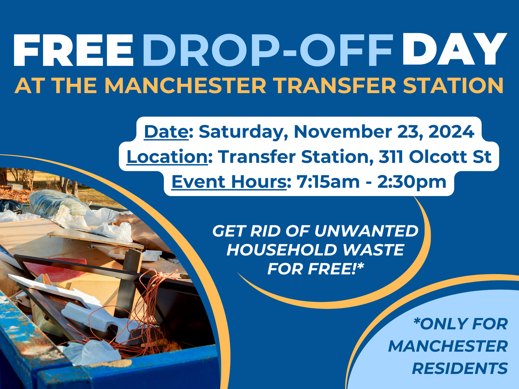 Free Drop-off Day Evnt graphic